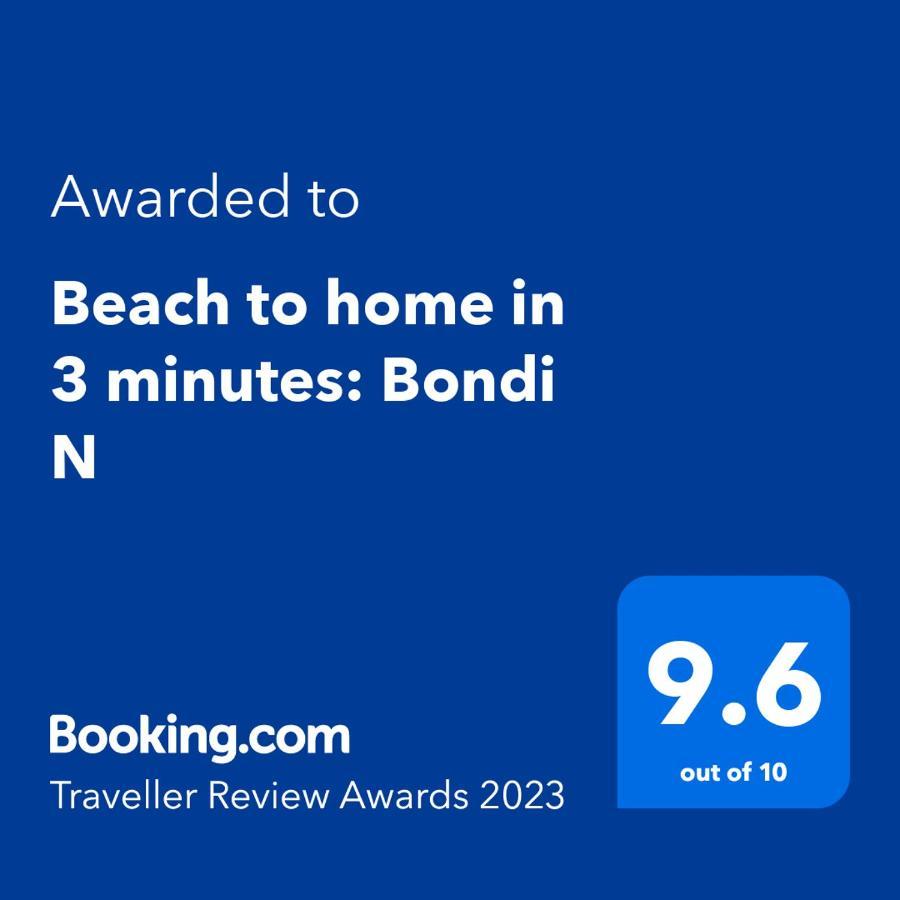 Beach To Home In 3 Minutes: Bondi N Sydney Exteriör bild